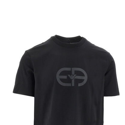 EMPORIO ARMANI Logo print lyocell-blend T-shirt