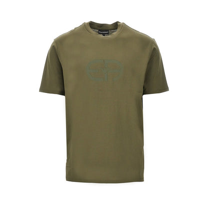 EMPORIO ARMANI Lyocell-blend jersey T-shirt with logo print