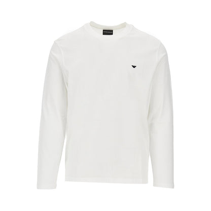 EMPORIO ARMANI Lyocell and cotton blend T-shirt with logo