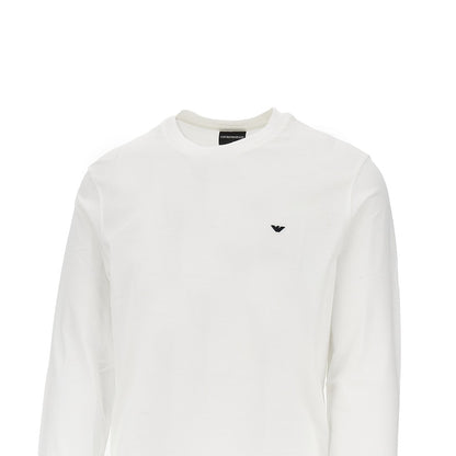 EMPORIO ARMANI Lyocell and cotton blend T-shirt with logo