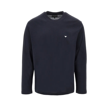 EMPORIO ARMANI Lyocell and cotton blend T-shirt with logo