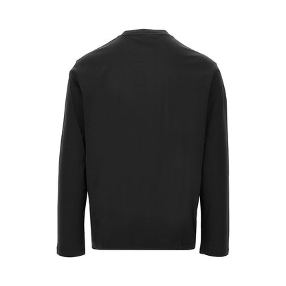 EMPORIO ARMANI Lyocell and cotton blend T-shirt with logo