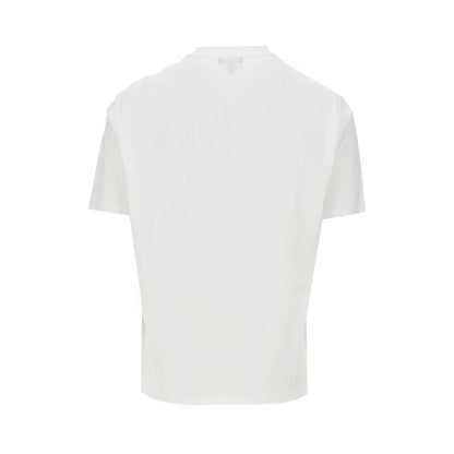 EMPORIO ARMANI Lyocell and cotton blend T-shirt with logo
