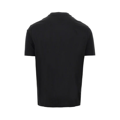 EMPORIO ARMANI Lyocell and cotton blend T-shirt with logo