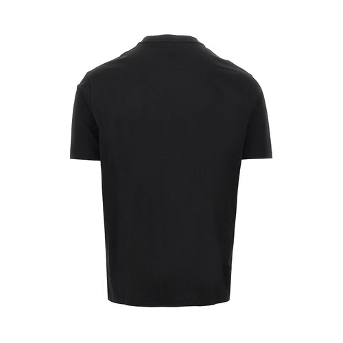 EMPORIO ARMANI Lyocell and cotton blend T-shirt with logo