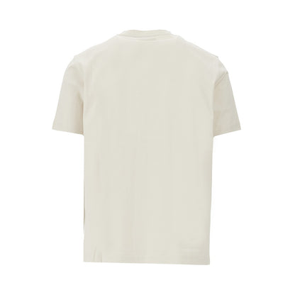 EMPORIO ARMANI Après cats and logo embroidery print T-shirt