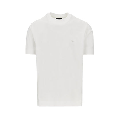 EMPORIO ARMANI Lyocell and cotton blend T-shirt with logo