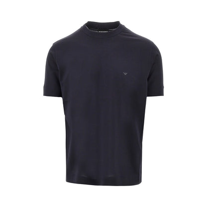 EMPORIO ARMANI Lyocell and cotton blend T-shirt with logo
