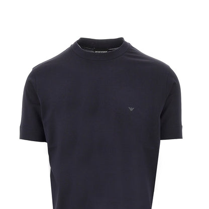 EMPORIO ARMANI Lyocell and cotton blend T-shirt with logo