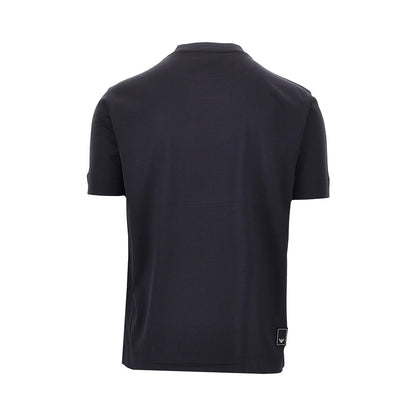 EMPORIO ARMANI Lyocell and cotton blend T-shirt with logo