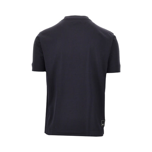 EMPORIO ARMANI Lyocell and cotton blend T-shirt with logo
