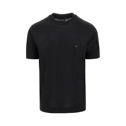EMPORIO ARMANI Lyocell and cotton blend T-shirt with logo