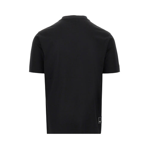 EMPORIO ARMANI Lyocell and cotton blend T-shirt with logo