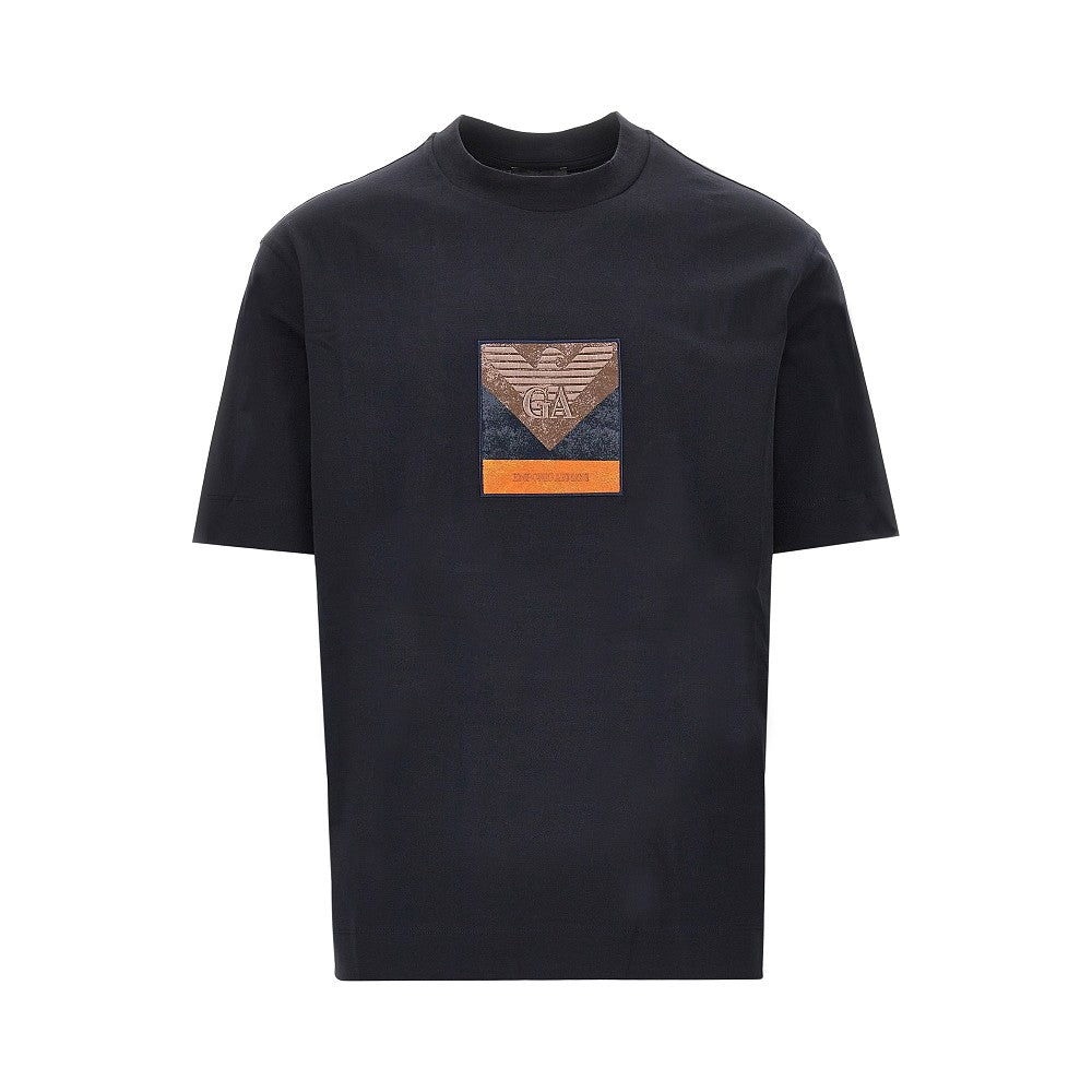 EMPORIO ARMANI Jersey T-shirt with logo patch