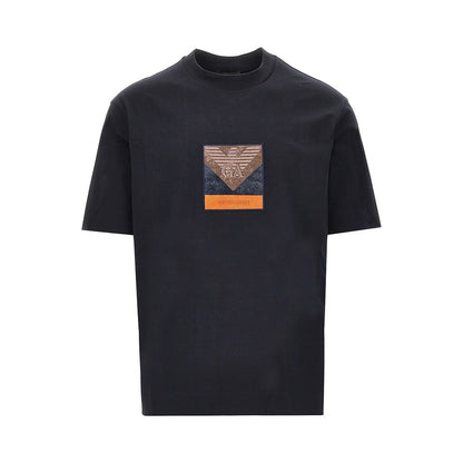 EMPORIO ARMANI Jersey T-shirt with logo patch
