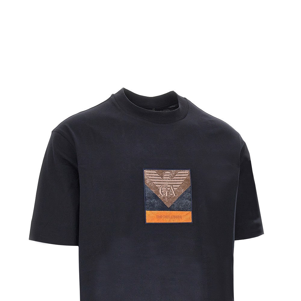 EMPORIO ARMANI Jersey T-shirt with logo patch