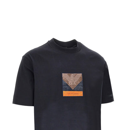 EMPORIO ARMANI Jersey T-shirt with logo patch