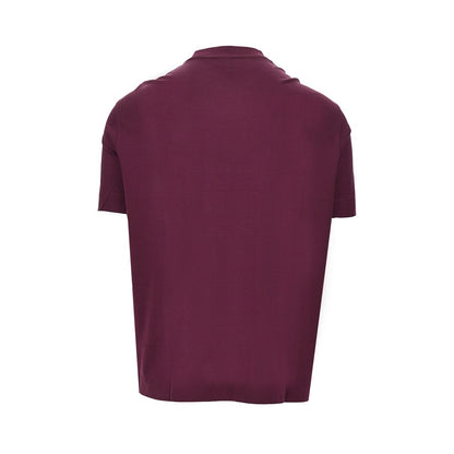 EMPORIO ARMANI Lyocell and cotton blend T-shirt with logo