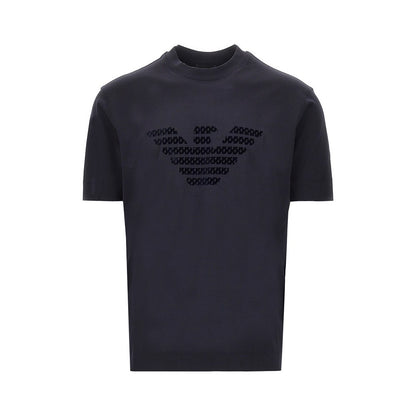 EMPORIO ARMANI Lyocell and cotton blend T-shirt with logo