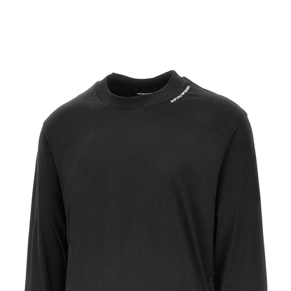 EMPORIO ARMANI Stretch jersey T-shirt with logo embroidery