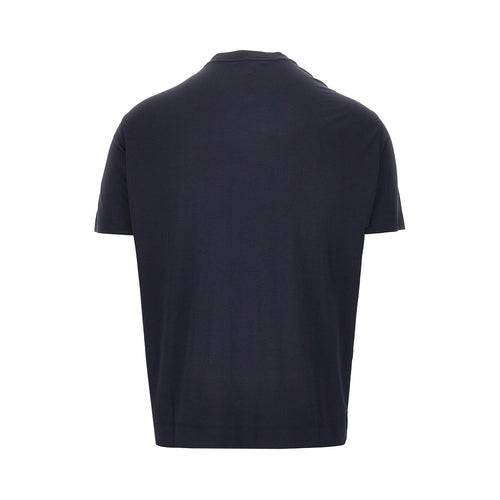 EMPORIO ARMANI Stretch jersey T-shirt with Eagle embroidery