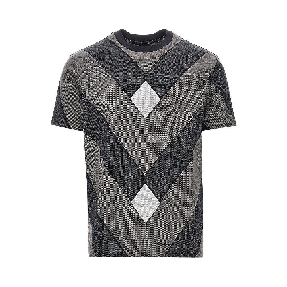 EMPORIO ARMANI Jacquard jersey T-shirt