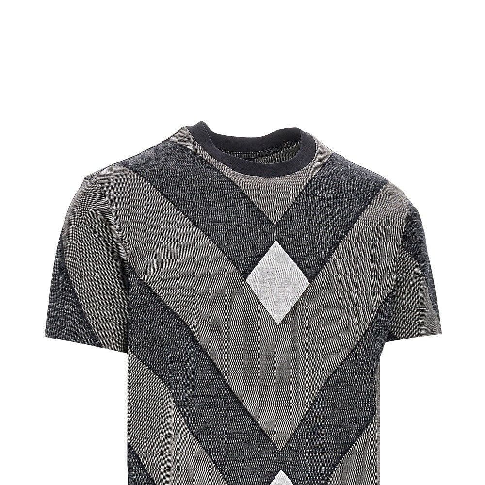 EMPORIO ARMANI Jacquard jersey T-shirt