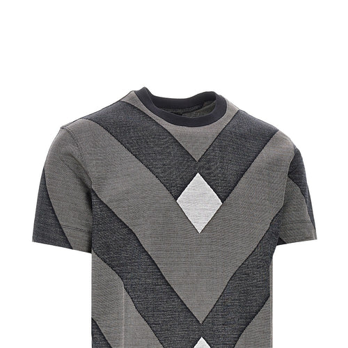 EMPORIO ARMANI Jacquard jersey T-shirt