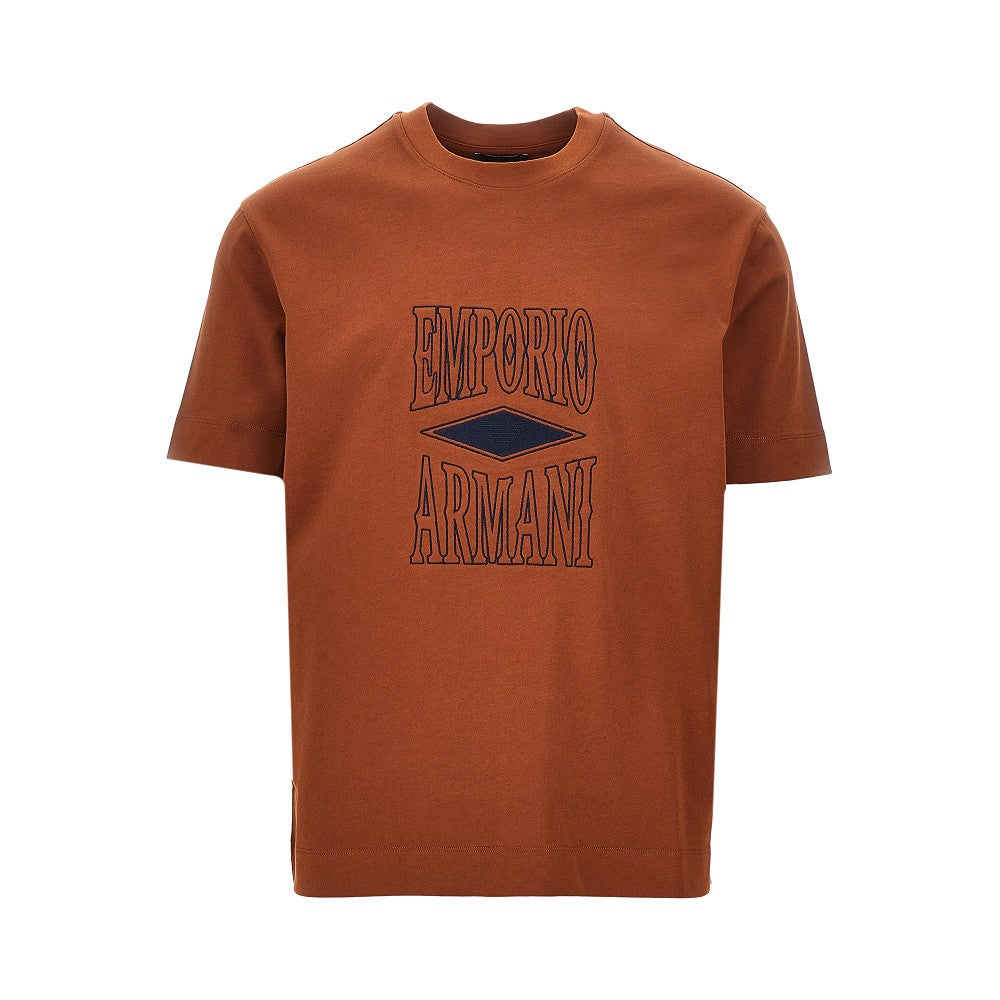 EMPORIO ARMANI Jersey T-shirt with embossed logo