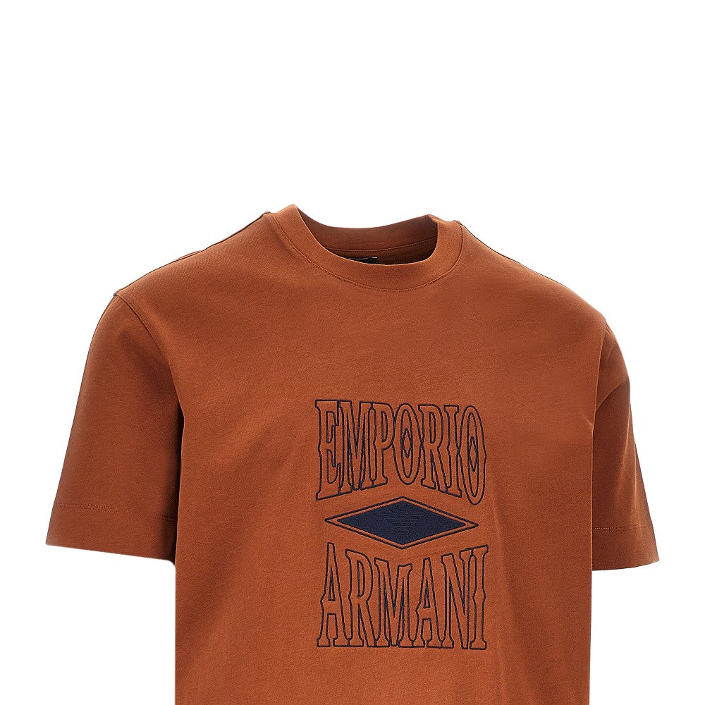 EMPORIO ARMANI Jersey T-shirt with embossed logo