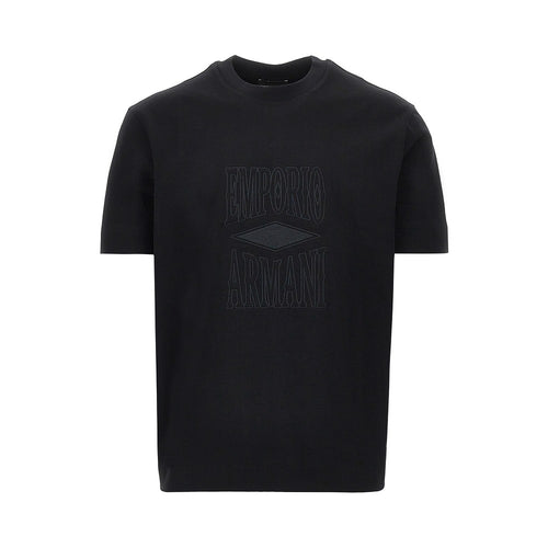 EMPORIO ARMANI Jersey T-shirt with embossed logo