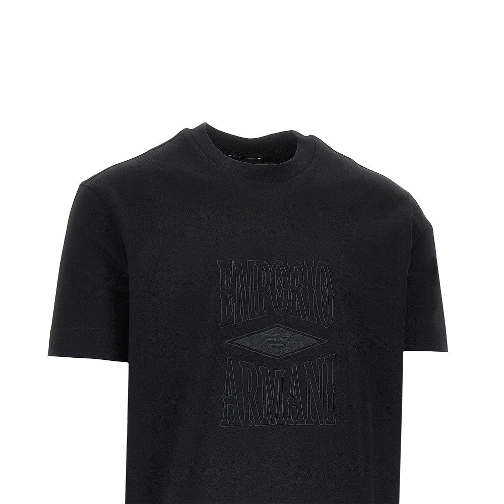 EMPORIO ARMANI Jersey T-shirt with embossed logo
