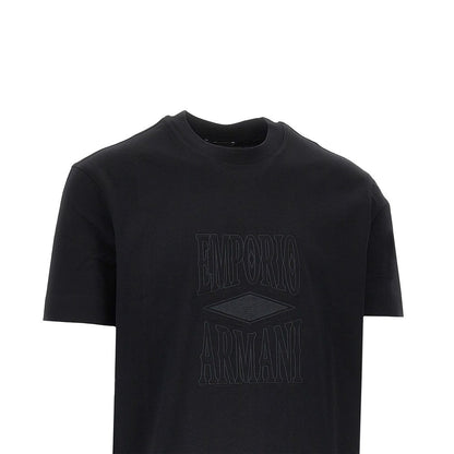 EMPORIO ARMANI Jersey T-shirt with embossed logo