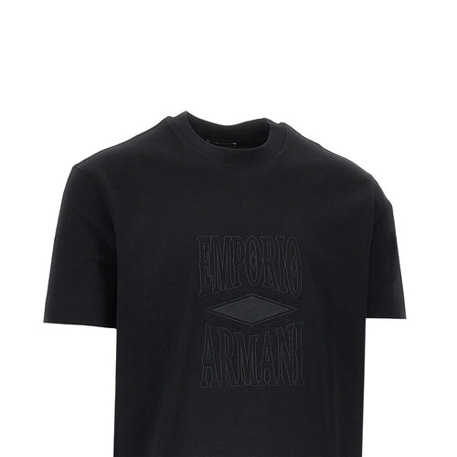 EMPORIO ARMANI Jersey T-shirt with embossed logo