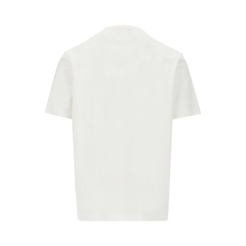 Emporio Armani Logo embroidery and print T-shirt