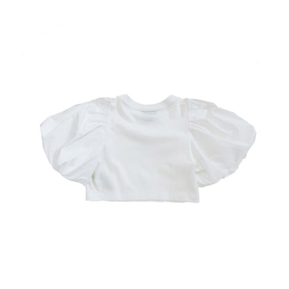 FENDI Cropped T-shirt with balloon sleeves