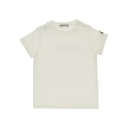MONCLER Stretch cotton t-shirt with logo embroidery