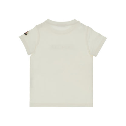 MONCLER Stretch cotton t-shirt with logo embroidery
