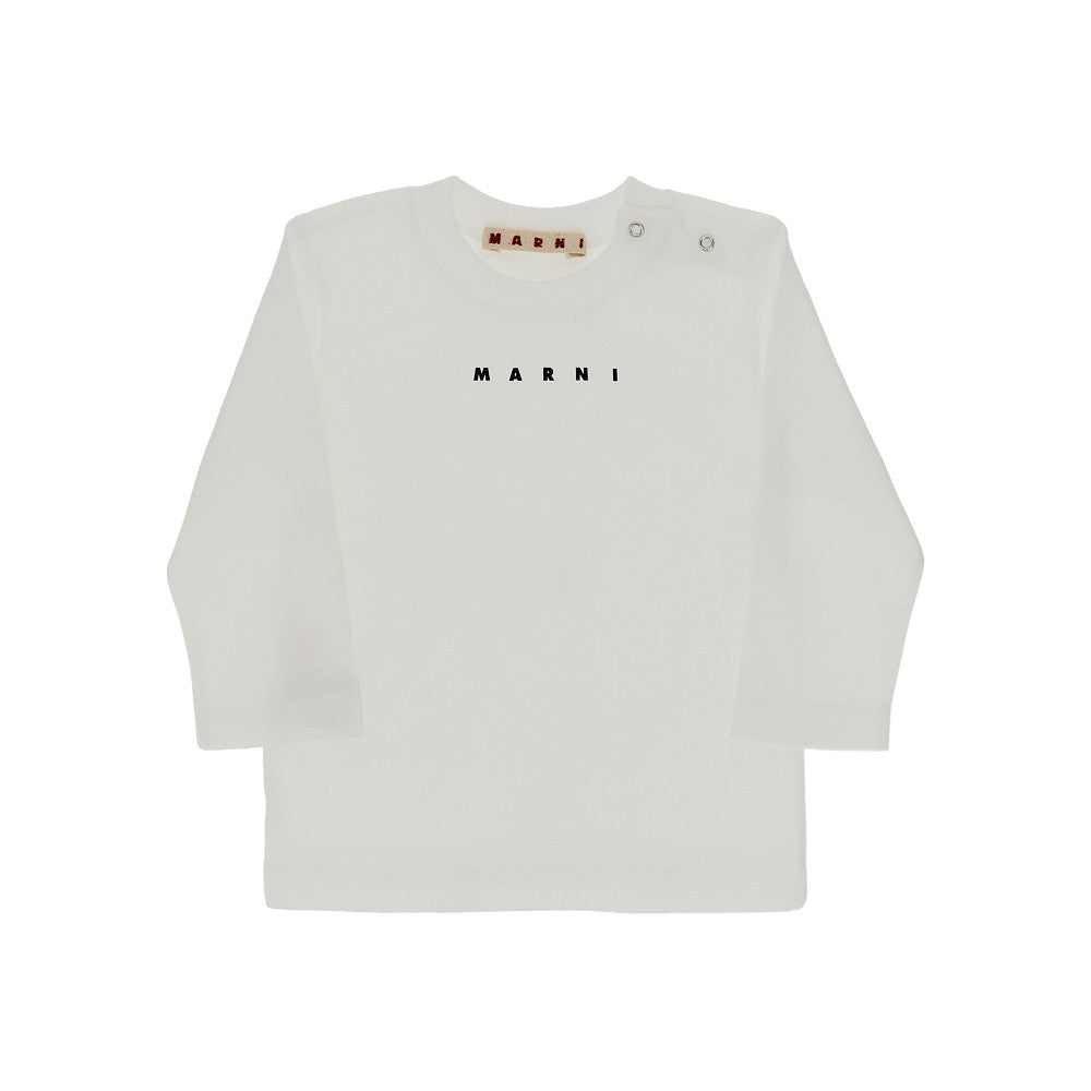 MARNI Long-sleeved T-shirt with logo print