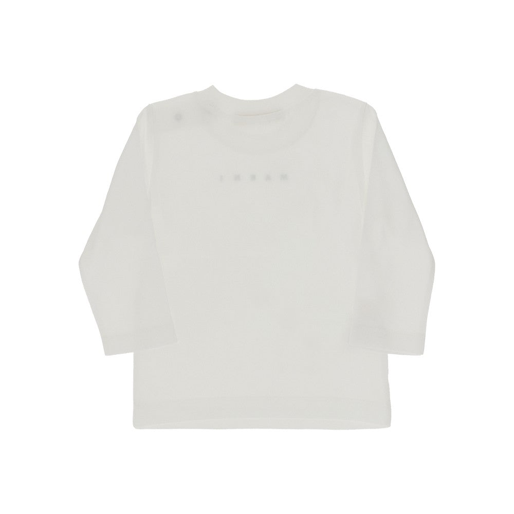 MARNI Long-sleeved T-shirt with logo print