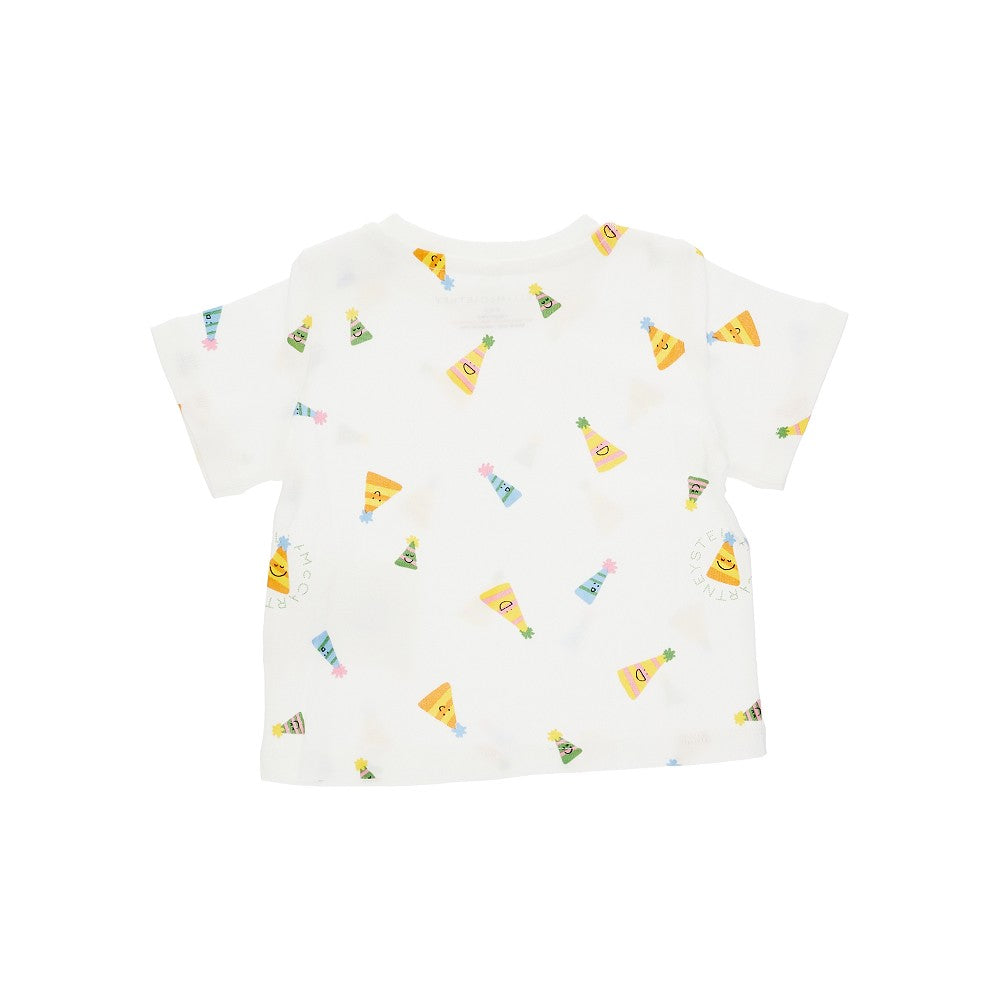 STELLA MCCARTNEY Party hats print T-shirt