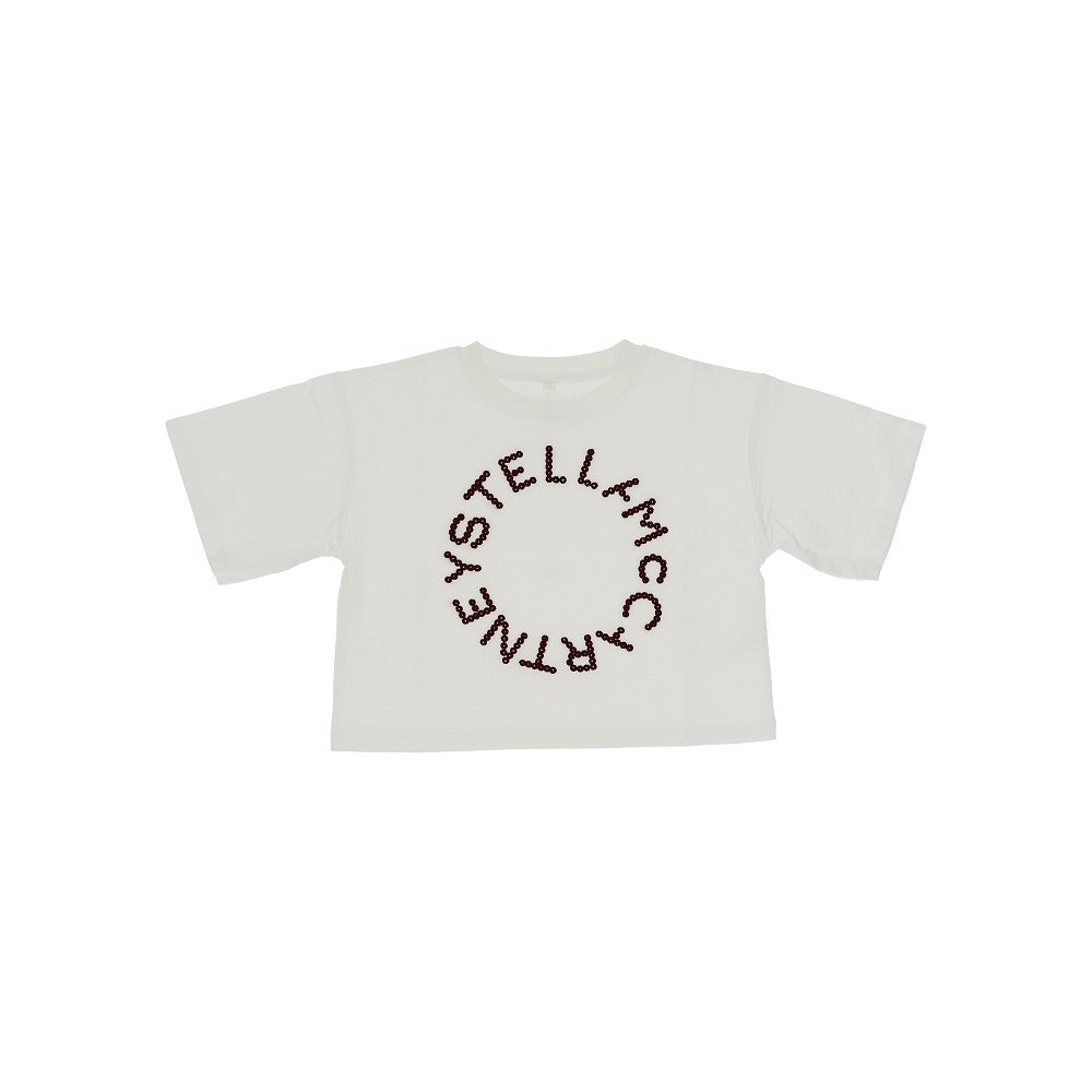STELLA MCCARTNEY Logo embroidery T-shirt