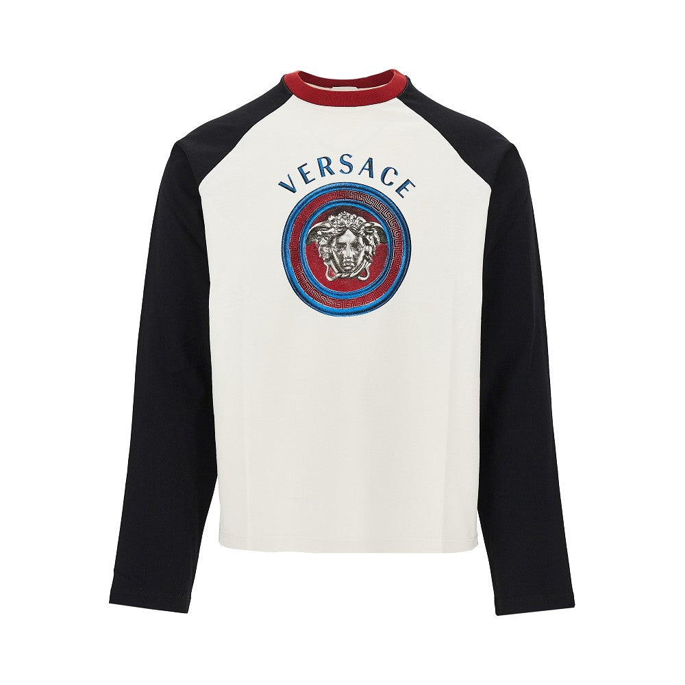 VERSACE Cotton T-shirt with Medusa Logo print