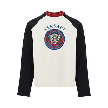 VERSACE Cotton T-shirt with Medusa Logo print