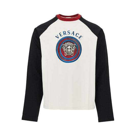 VERSACE Cotton T-shirt with Medusa Logo print