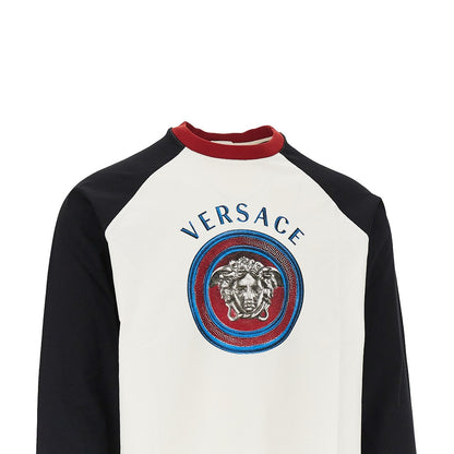 VERSACE Cotton T-shirt with Medusa Logo print