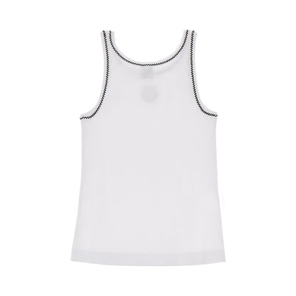 PINKO Love Birds embroidery ribbed tank top