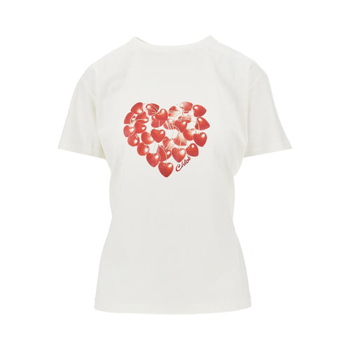CHLOE' Cherry Heart print T-shirt