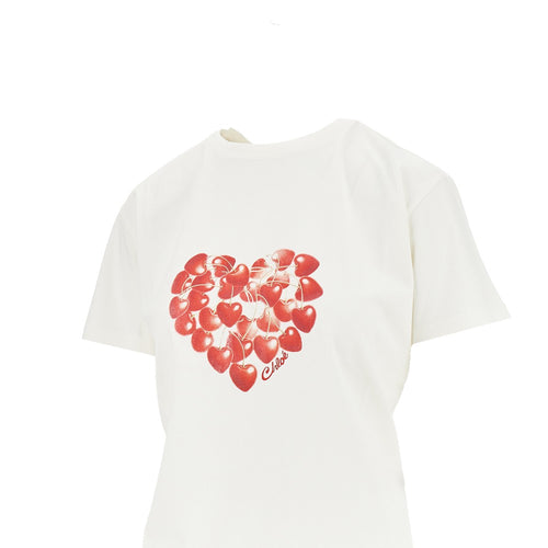 CHLOE' Cherry Heart print T-shirt
