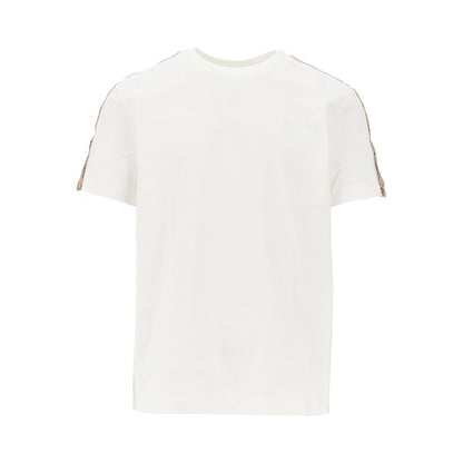 BURBERRY T-shirt with Check trimmings